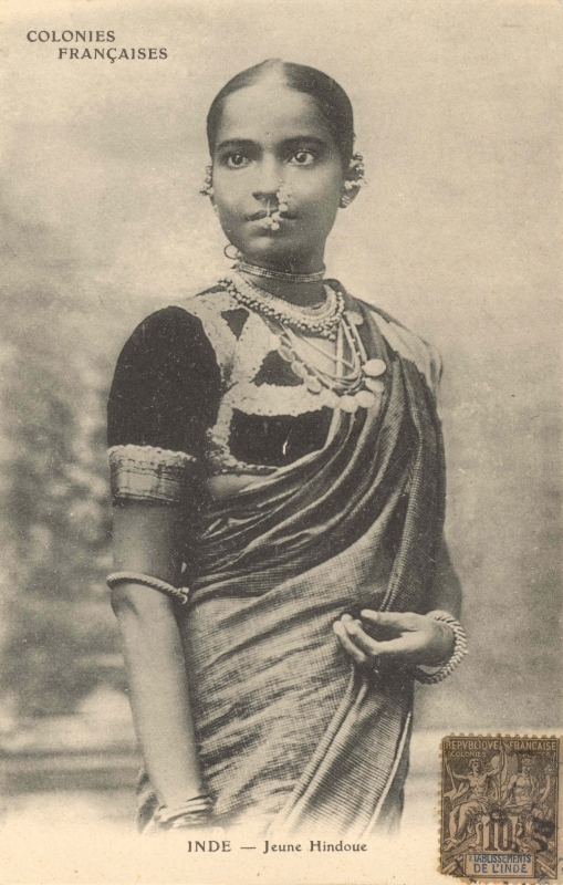 16-09 - Inde francaise - jeune hindoue